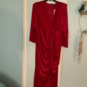 Torrid Red Fitted Dress. Size 20